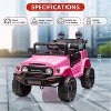 Coucheta Licensed Toyota Truck Ride On Car for Kids, 12V Electric, Parent Remote Control, 3 Speeds, MP3 Player, LED Lights - 2 of 4