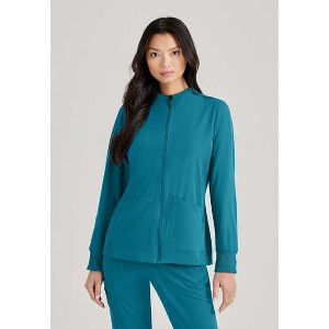 Barco Unify -Women's Team 3-Pocket Zip Front Warm-Up Scrub Jacket - 1 of 4