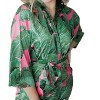 Women's Palm Leaf Bridesmaid Robe - Spikes and Seams - 4 of 4