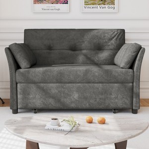 Vipbear 51"Convertible Sofa Bed,3-in-1 Folding Sofa Bed for Small Spaces,Modern Loveseat Compact Sleeper Couch for Guest Room Apartment - 1 of 4
