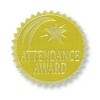 Flipside Hayes Publishing Gold Foil Embossed Seals Attendance Award 54 Per Pack 3 Packs (H-VA375-3) - 2 of 2