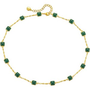 Gold Beaded Choker Necklace 18K Plated Dainty Chain for Women - 1 of 4