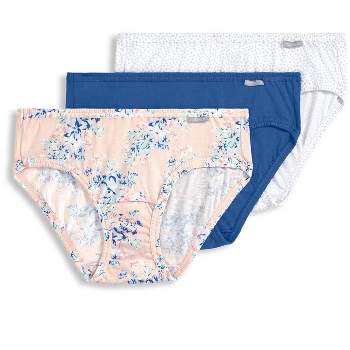 Jockey Womens Elance String Bikini 3 Pack Underwear String Bikinis 100%  Cotton 6 Blue Orion/flower Garden Purple/thunder Blue : Target
