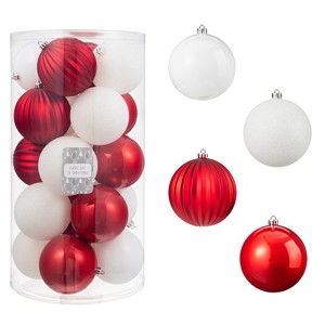 Every Day is Christmas 20ct Christmas Ornaments, Shatterproof Christmas Tree Ornaments Set, 97mm/3.81" Christmas Balls Decoration - 1 of 4