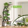 KTMBDW Plant Stand Indoor with Grow Lights - Plant Shelf Indoor with 5 Grow Lights, 10-Level Stepless Dimming, Plant Rack, Brown - 4 of 4
