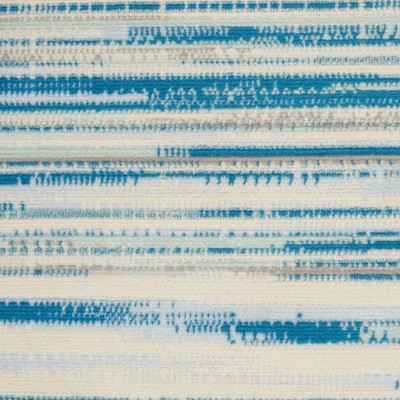 Hand-knotted Blue Synthetic Rectangular 6' x 9' Area Rug