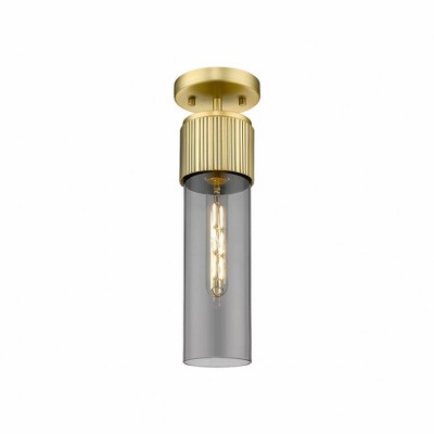 Bolivar - 1 Light Flush Mount In Industrial Style-15.25 Inches Tall and 4 Inches Wide