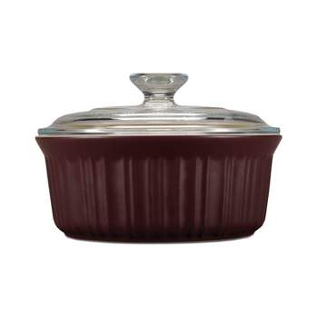 KitchenAid Casserole Dish 1.9 Quart Streamline Ceramic Bakeware Bowl Black  White
