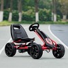 Infans Go Kart Pedal Car Kids Ride On Toys Pedal Powered 4 Wheel Adjustable Seat Black - 3 of 4
