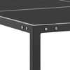 vidaXL Patio Table Anthracite 51.2 in.x51.2 in.x28.3 in. Steel and Glass - 3 of 4
