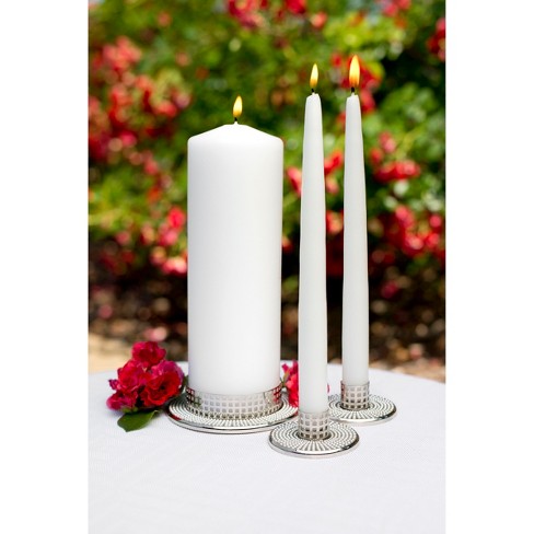 Vintage Pearl Wedding Collection Unity Candle Set Stand Target