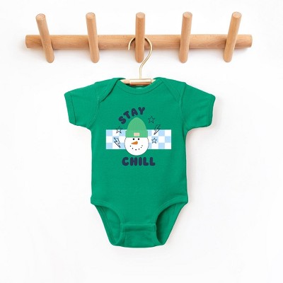 The Juniper Shop Stay Chill Checkered Baby Bodysuit