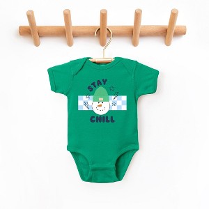 The Juniper Shop Stay Chill Checkered Baby Bodysuit - 1 of 2