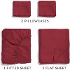 100% Cotton 400 Thread Count 4 Piece Sheet Set - Soft & Cozy Sateen Bed Sheets - CGK Linens - 3 of 4