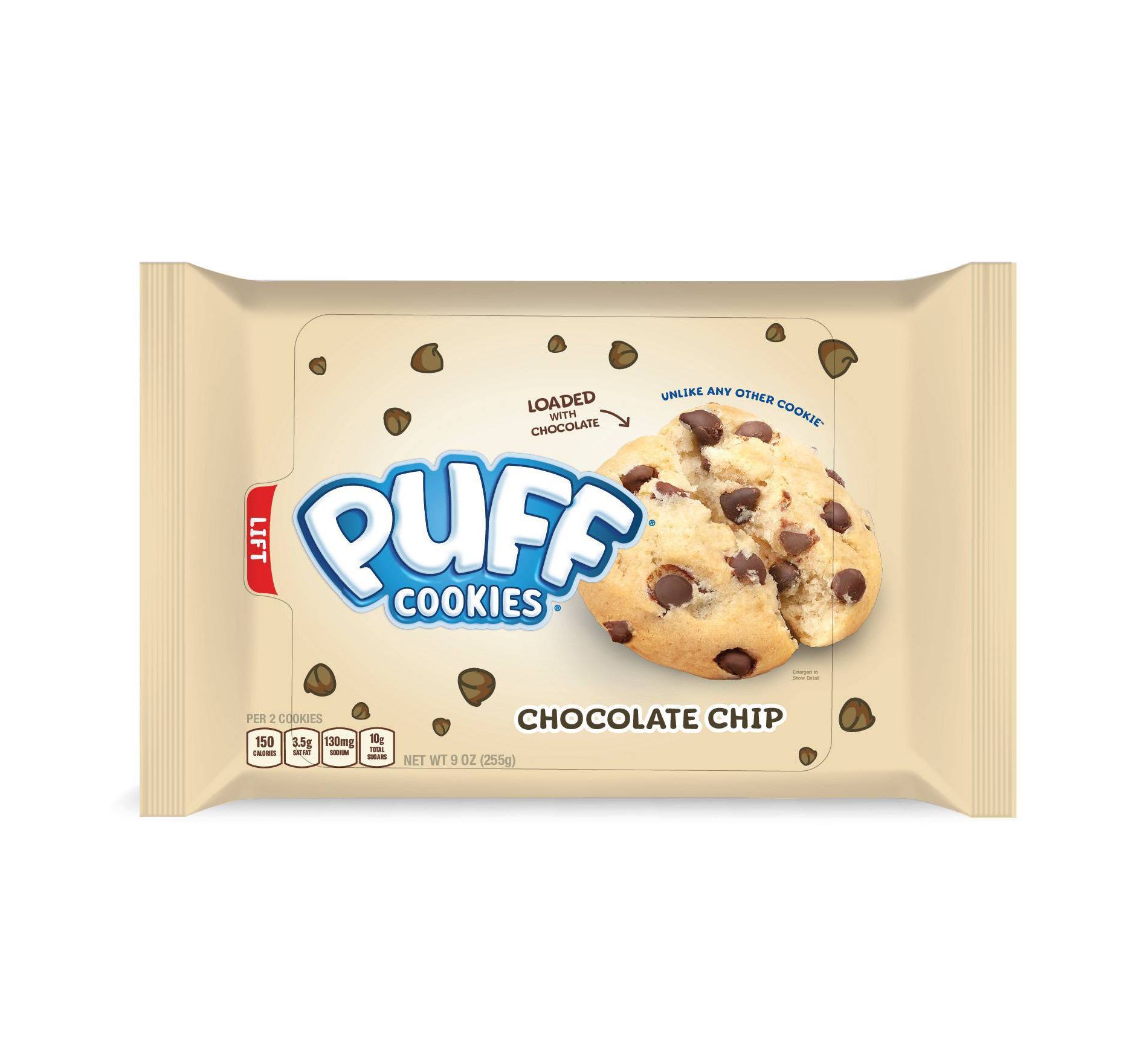 Puff Cookies Chocolate Chip - 9oz