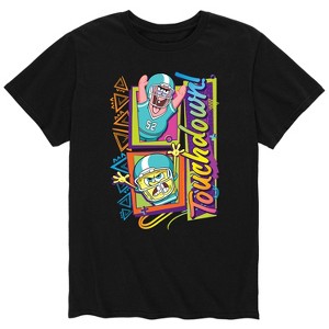 Men's - SpongeBob SquarePants - Football Touchdown Patrick Star Short Sleeve Graphic T-Shirt - 1 of 4