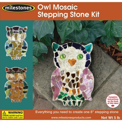 Mosaic Stepping Stone Kit-Owl