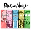 Juniors Womens Rick And Morty Colorful Family Panels T-Shirt - 2 of 4