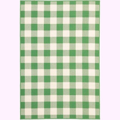 Oriental Weavers Meridian 2598G Green/ Ivory Indoor/Outdoor Area Rug - 1'10" x 2'10"