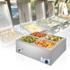 Winado 42.3 qt. 1200-Watt 110-Volt 4-Pan Electric Steam Table Food Warmer Countertop - 4 of 4