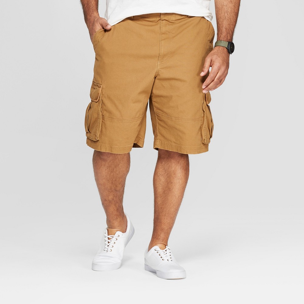 Men's Big & Tall 11 Cargo Shorts - Goodfellow & Co Brown 50