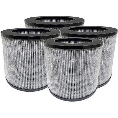 Nispira 3-in-1 True HEPA Activated Carbon Filter Replacement For Bissell MYair Personal Air Purifier 2780A 2780 27809, Compared to Part 2801. 4 Packs