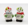 Kevins Gift Shoppe Ceramic Lucky 1 and 2 Irish Snowman Salt And Pepper Shakers - image 2 of 3