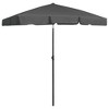 vidaXL Beach Umbrella Anthracite 70.9"x47.2" - 2 of 4