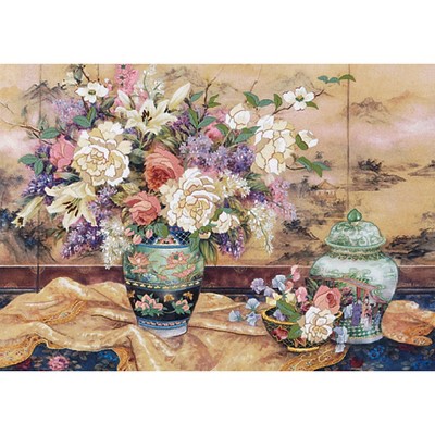 Dimensions Crewel Embroidery Kit 20"X14"-Oriental Splendor-Stitched In Wool/Yarn