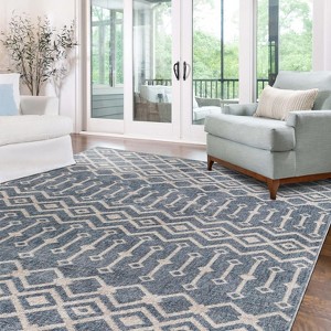 Unique Loom Eco Trellis Native Trellis Indoor Woven Area Rug - 1 of 4