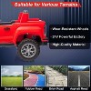 2-Seater Ride On Truck Car, 24V 7AH Licensed GMC Battery Powered Electric Vehicle with Remote Control, 2 * 200W Motor, 20.5" Seat, LED Lights - 3 of 4