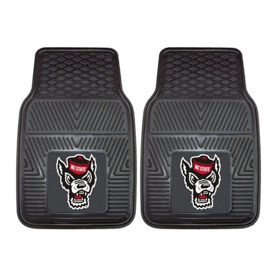 NCAA NC State Wolfpack Vinyl Car Mat Set - 2pc