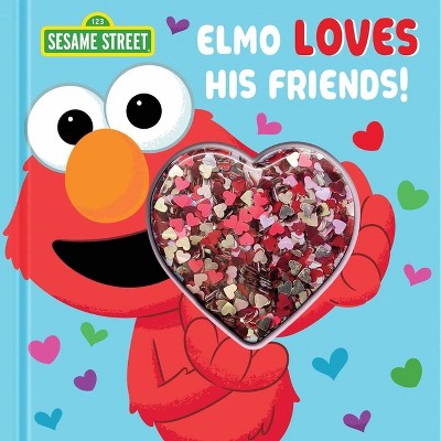Sesame Street: Elmo Loves His Friends! - (Sequin Shaker) by  Marilynn James (Board Book)