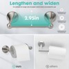 Itopfox 4 Piece Bathroom Hardware Set Brushed Nickel Includes 24 Inch Adjustable Towel Bar Toilet Paper Holder Towel Ring and Hook - 4 of 4