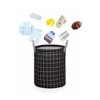 Apex Vanguards Black Grid Collapsible Laundry Basket - 2 of 3