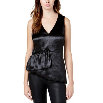 Kensie Womens Satin Knit Blouse
