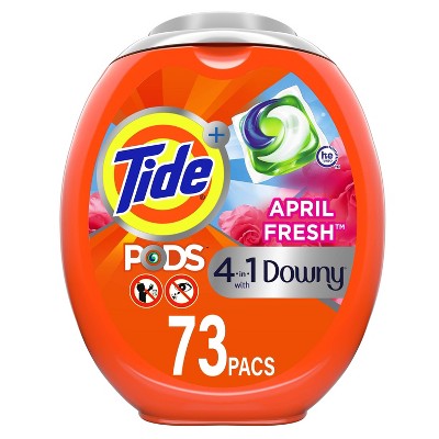 Tide Pods Laundry Detergent Pacs - Downy April Fresh - 70oz/73ct