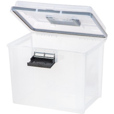 Clear Polypropylene WeatherPro File Organizer Box Set, 4 Pack