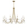 Savoy House Mayfair 10 - Light Chandelier in  Warm Brass/Chrome - 2 of 4