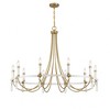 Savoy House Mayfair 10 - Light Chandelier in  Warm Brass/Chrome - image 2 of 4