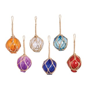 Gallerie II Fishing Float Ornament, Set of 6 - 1 of 2