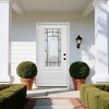 Lirago 36 x 80 Left Hand Inswing White Fiberglass Front doors with Brickmould 4-9/16" Vinyl Frame Frosted Glass - 2 of 4