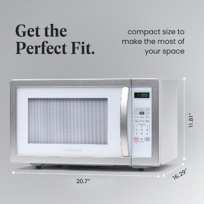 Platinum White 1.1 cu. ft. Touch Control Microwave Oven