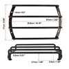 Unique Bargains Universal Metal Car Auto Bar Grille Subwoofer Speaker Grill Cover Black - 3 of 4