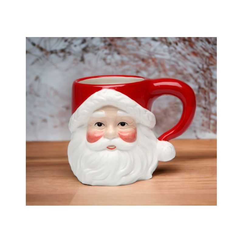 Kevins Gift Shoppe Ceramic Christmas Holiday Santa Mugs ( Set Of 4 ), 2 of 4