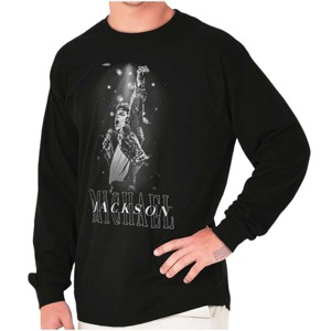 Michael Jackson Iconic King of Pop Long Sleeve TShirt Men Women Brisco Brands - 1 of 4