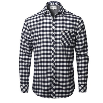 Men's 's Printed Flannel Long Sleeve - Zexi L