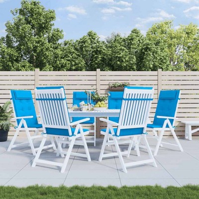 Highback Chair Cushion Set of 6 vidaXL