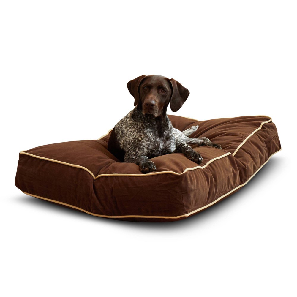Photos - Bed & Furniture Kensington Garden Buster Reversible Rectangle Pillow Dog Bed - Cocoa - M