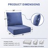 Gymojoy 24x24x6" Outdoor Cushion Patio Chair Furniture Cushion 28D High Density Sponge Cushion with Removable Cover Cushion Replacement - 2 of 4
